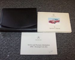 2002 Mercedes Benz SL500 & SL600 SL-Class Owner's Operator Manual User Guide Set