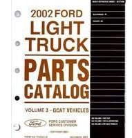 2002 Lincoln Blackwood Parts Catalog Manual