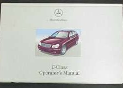 2002 Mercedes Benz C320 Wagon C-Class Owner's Operator Manual User Guide
