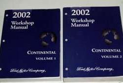 2002 Lincoln Continental Shop Service Repair Manual
