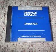 2002 Dodge Dakota Shop Service Repair Manual CD