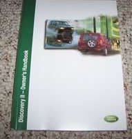 2002 Land Rover Discovery II Owner's Operator Manual User Guide