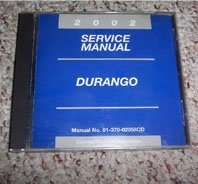2002 Dodge Durango Shop Service Repair Manual CD