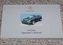 2002 Mercedes Benz E320 E-Class Wagon E-Class Owner's Operator Manual User Guide