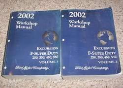 2002 Ford Excursion, F-Super Duty, F-250, F-350, F-450, F-550 Truck Service Manual