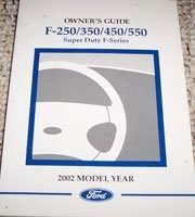 2002 Ford F-550 Super Duty Truck Owner's Manual