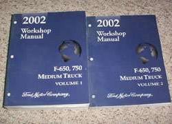 2002 Ford F-650, F-750 Medium Truck Service Manual