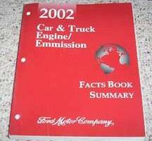 2002 Lincoln Continental Engine/Emission Facts Book Summary