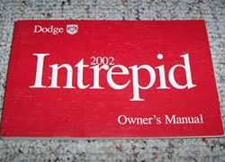 2002 Dodge Intrepid Owner's Operator Manual User Guide