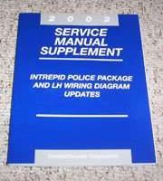 2002 Dodge Intrepid Police Package Shop Service Repair Manual Supplement