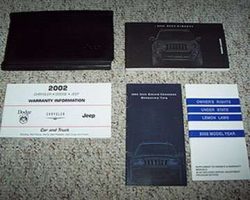 2002 Jeep Liberty Owner's Operator Manual User Guide Set