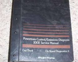 2002 Ford Escape OBD II Powertrain Control & Emissions Diagnosis Service Manual
