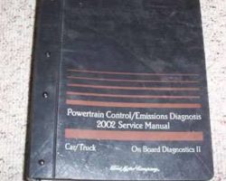 2002 Ford Excursion OBD II Powertrain Control & Emissions Diagnosis Service Manual