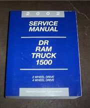 2002 Dodge Ram Truck 1500 Shop Service Repair Manual