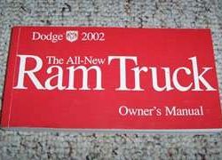 2002 Dodge Ram Truck Owner's Operator Manual User Guide