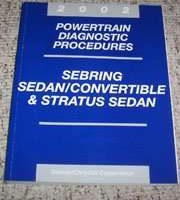 2002 Chrysler Sebring Sedan & Convertible Powertrain Diagnostic Procedures Manual