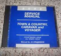 2002 Chrysler Town & Country & Voyager Shop Service Repair Manual CD