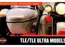 2002 Harley Davidson TLE & TLE-Ultra Sidecar Models Owner's Manual