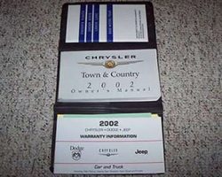 2002 Chrysler Town & Country Owner's Operator Manual User Guide Set