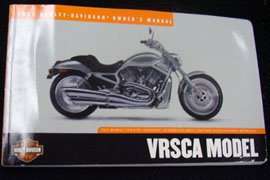 2002 Harley Davidson VRSCA Model Owner's Manual