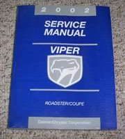 2002 Dodge Viper Owner's Operator Manual User Guide