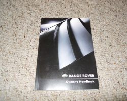 2003 Land Rover Range Rover Owner's Operator Manual User Guide