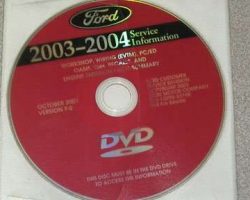 2004 Ford Explorer Shop Service Repair Manual DVD