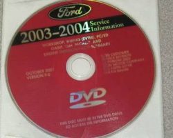 2004 Lincoln Town Car Shop Service Repair Manual DVD