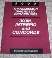 2003 Chrysler Concorde & 300M Transmission Diagnostic Procedures Manual