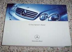 2004 Mercedes Benz CL-Class CL500, CL600 & CL55 AMG Owner's Operator Manual User Guide