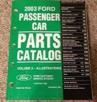 2003 Ford Focus Parts Catalog Illustrations