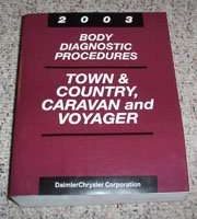 2003 Chrysler Town & Country Body Diagnostic Procedures Manual