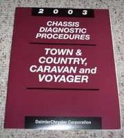 2003 Chrysler Town & Country Chassis Diagnostic Procedures Manual