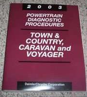 2003 Chrysler Town & Country Powertrain Diagnostic Procedures Manual