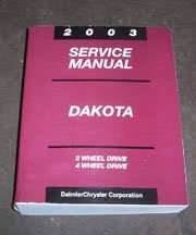 2003 Dodge Dakota Shop Service Repair Manual