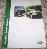 2003 Land Rover Discovery Owner's Operator Manual User Guide