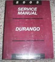 2003 Dodge Durango Shop Service Repair Manual