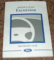 2003 Ford Excursion Owner's Manual