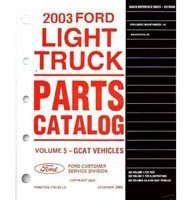 2003 Ford Explorer Parts Catalog