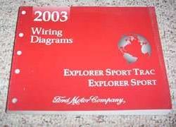 2003 Ford Explorer Sport & Explorer Sport Trac Electrical Wiring Diagrams Troubleshooting Manual
