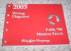 2003 Ford F-650 & F-750 Medium Duty Truck Wiring Diagram Manual