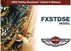 2003 Harley Davidson Screamin Eagle Deuce FXSTDSE Owner Operator User Guide Manual