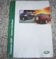 2003 Land Rover Freelander Owner's Operator Manual User Guide