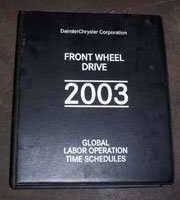 2003 Chrysler 300M Labor Time Guide Binder