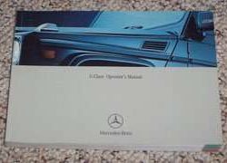 2003 Mercedes Benz G500 & G55 AMG G-Class Owner's Operator Manual User Guide