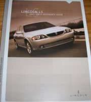 2003 Lincoln LS Owner's Operator Manual User Guide
