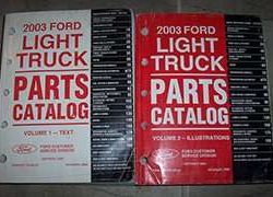 2003 Ford E-Series E-150, E-250, E-350, E-450 & E-550 Parts Catalog Text & Illustrations