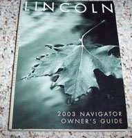 2003 Lincoln Navigator Owner's Operator Manual User Guide