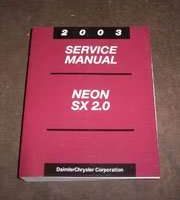 2003 Dodge Neon SX 2.0 Shop Service Repair Manual