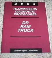 2003 Dodge Ram Truck Transmission Diagnostic Procedures